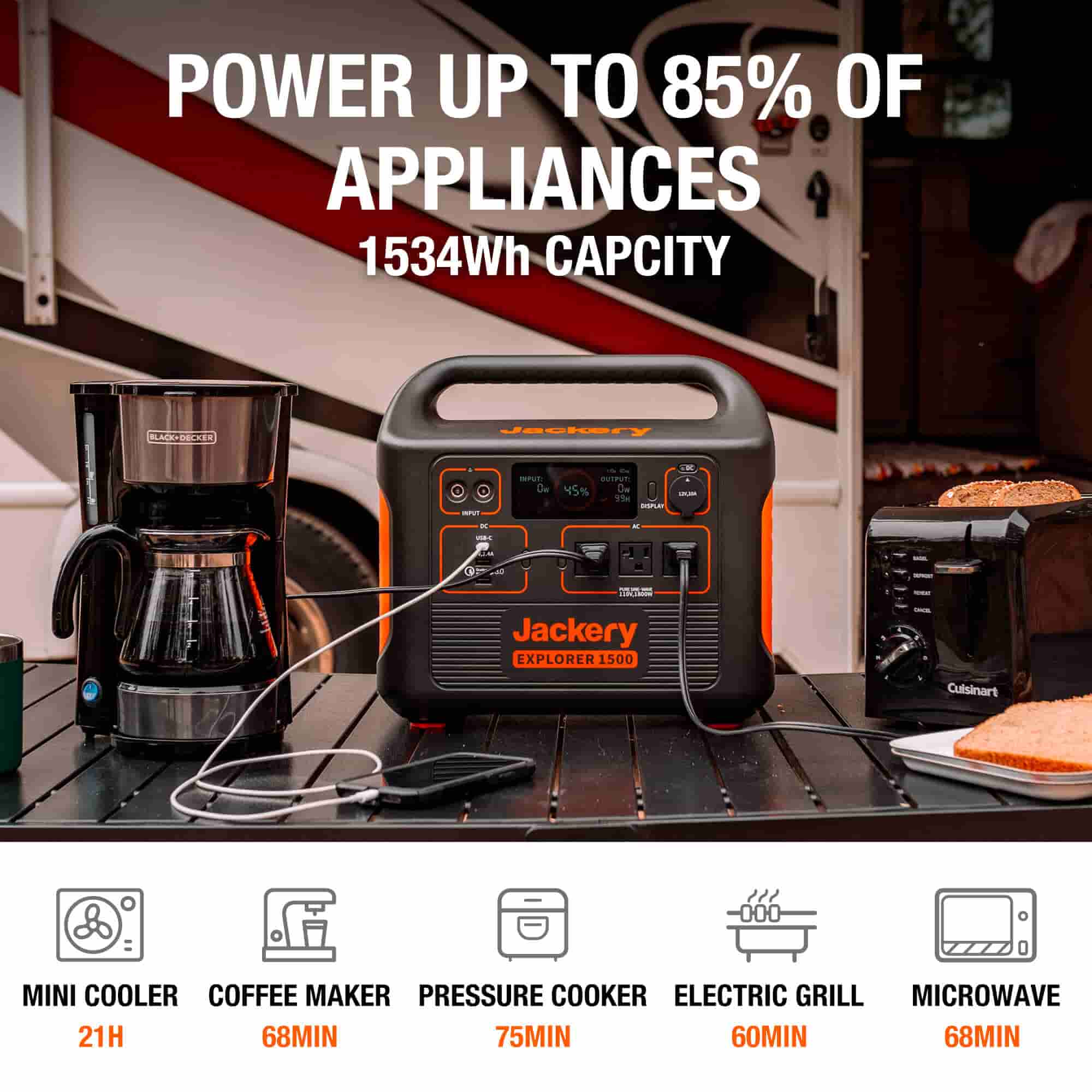 Jackery Explorer 1500 Portable Power Station (Refurbished) - Image 2