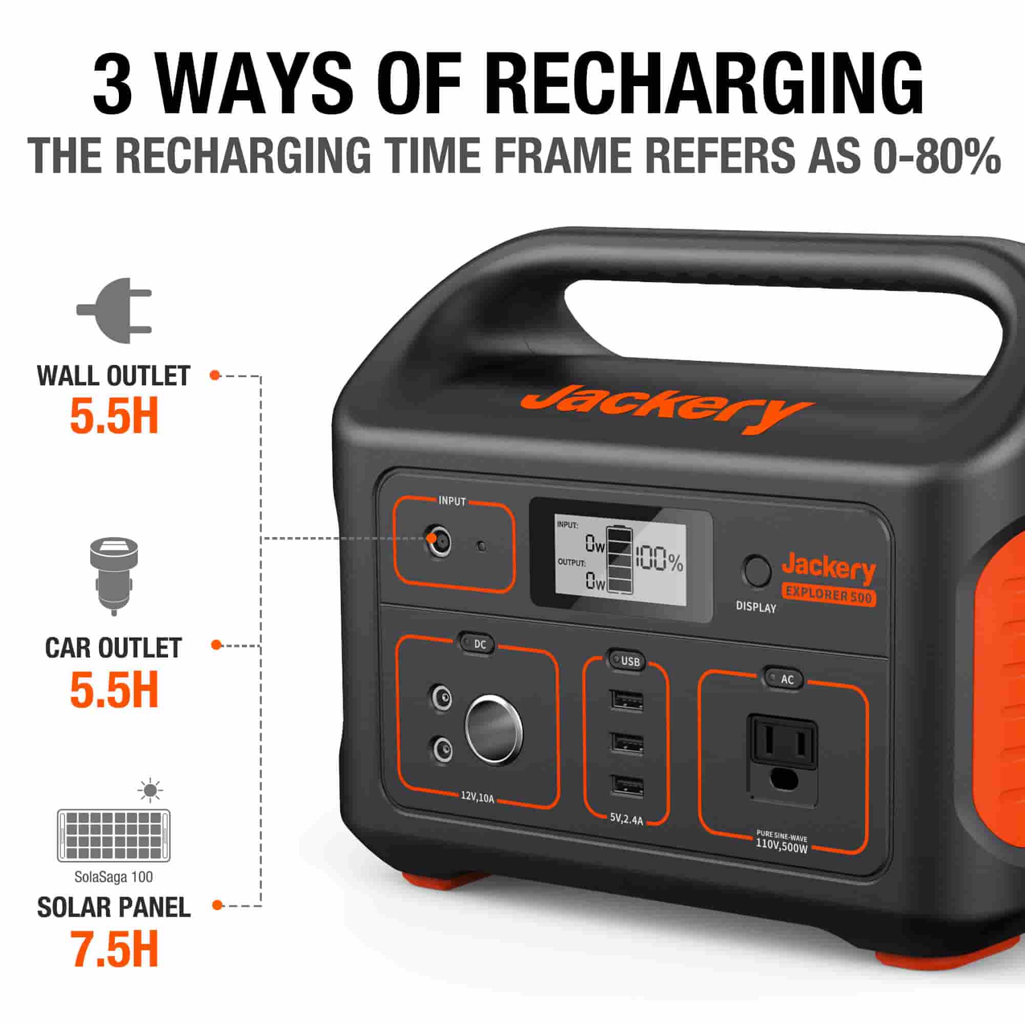 Jackery Explorer 500 Portable Power Station - Image 4