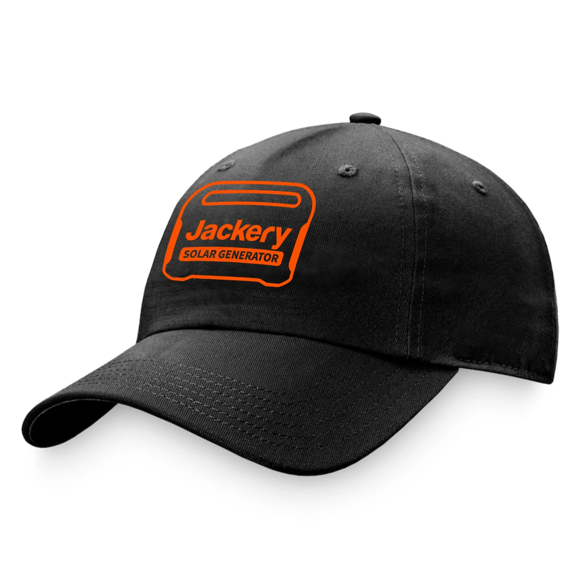 Jackery Solar Generators Black Long Bill Baseball Hat - Image 3