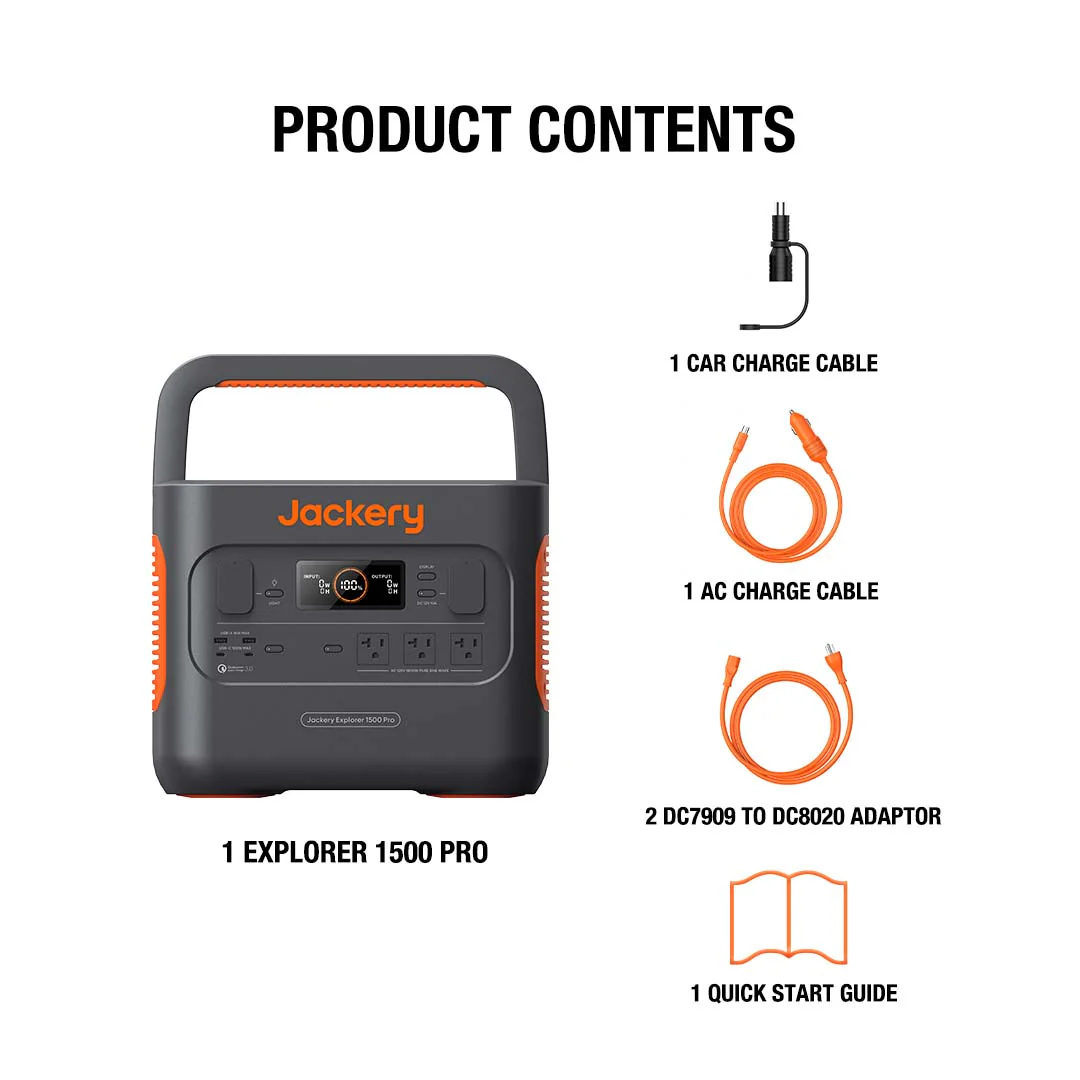 Jackery Explorer 1500 Pro Portable Power Station (Refurbished) - Image 8