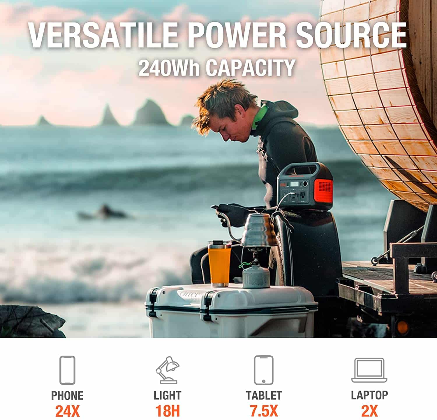 Jackery Explorer 240 Portable Power Station (Refurbished) - Image 4