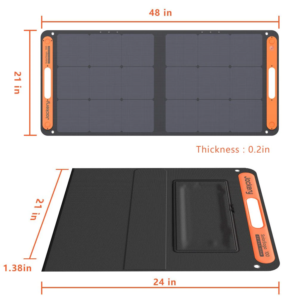 Jackery SolarSaga 100W Solar Panel  (Refurbished) - Image 3