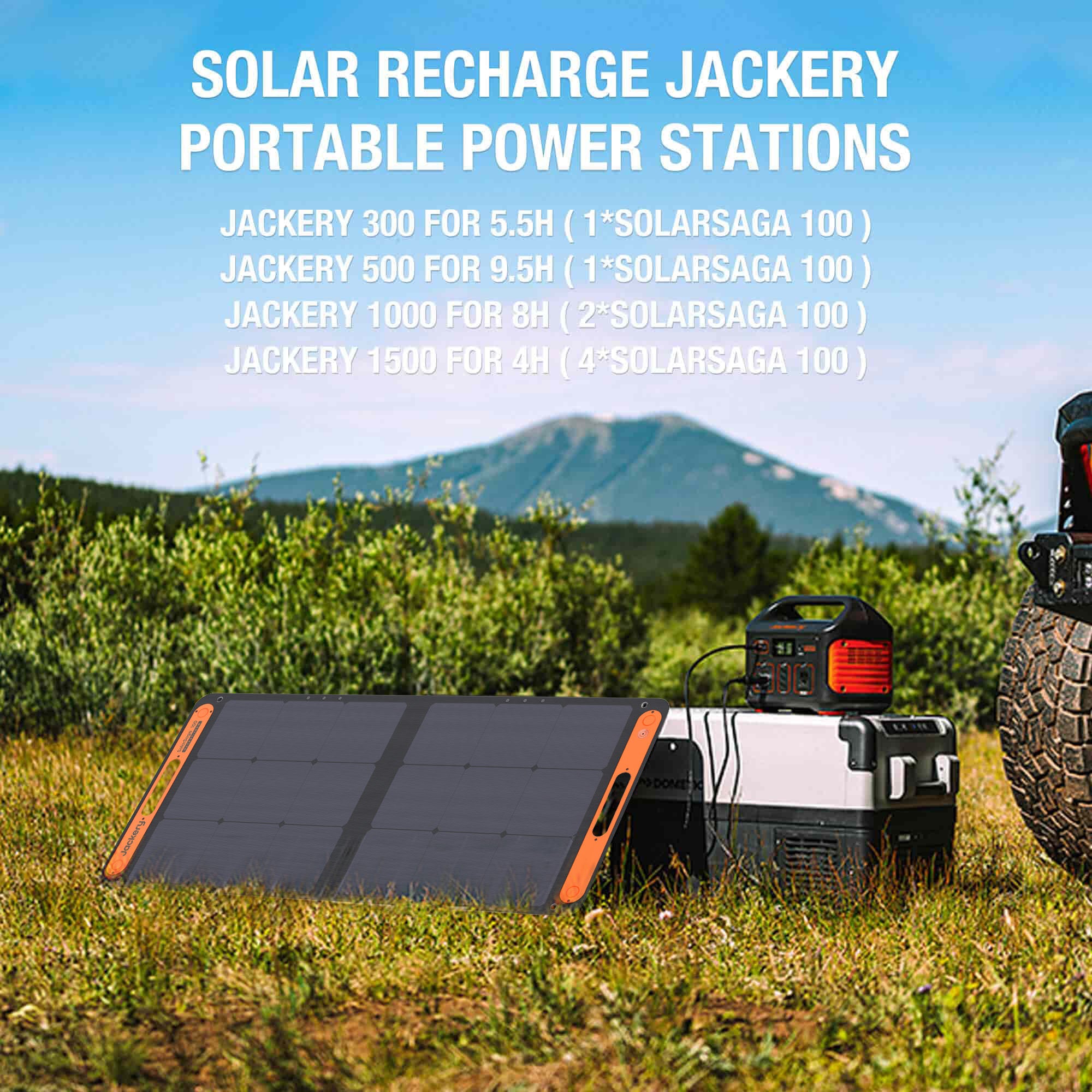 Jackery SolarSaga 100W Solar Panel  (Refurbished) - Image 5